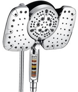 lot 38185 image: INAVAMZ 2-in-1 Shower Heads with Handheld Spray Combo 10�� Rainfall Shower Head & Hand Held Shower Head, 10 Spray Settings Detachable Shower Head with ONOFF Switch and 15-Stage Filter