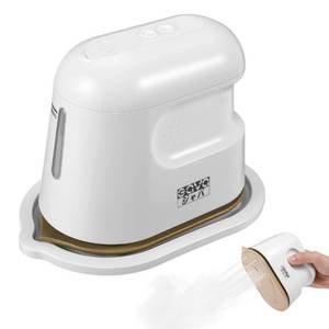 lot 38200 image: Mini Iron for Clothes, Travel Steamer for Clothes Portable Steam Iron, 1000W Handheld Steamer Fast Heating, Support Wet & Dry Ironing Mini Steam iron for Home And Travel (White)