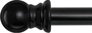 lot 38201 image: Black Curtain Rods for Windows 66 to 120 - 1 Heavy Duty Metal Curtain Rods for Drapes and Curtains,Drapery Rods with Adjustable Brackets for Living Room,Bedroom-Outdoor Curtain Rod for Patio Door