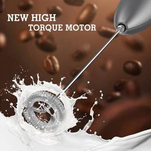 lot 38217 image: SIMPLETaste Milk Frother Handheld Battery Operated Electric Foam Maker, Drink Mixer with Stainless Steel Whisk and Stand for Cappuccino, Bulletproof Coffee, Latte