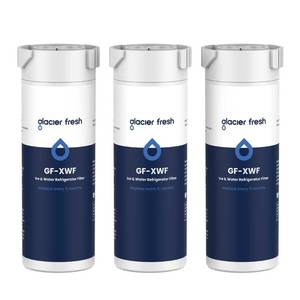lot 38234 image: GLACIER FRESH XWF Replacement for GE XWF Refrigerator Water Filter Pack of 3