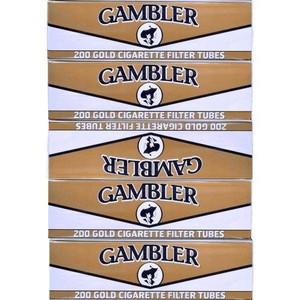 lot 38242 image: Gambler Light King Size Cigarette Tubes 5 Boxes