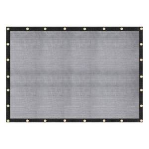 lot 38245 image: Windscreensupplyco 60-70% 10 FT X 12 FT Mesh TarpShade Cloth 9-Needle Knitted Heavy Duty Black with Grommets for Green House, Garden, pergola, Pools, Dump Truck