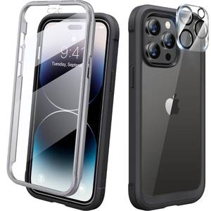 lot 38264 image: Diaclara Designed for iPhone 14 Pro Case 6.1, 2023 Upgraded Full Body Rugged Case wBuilt-in Touch Sensitive Anti-Scratch Screen Protector9H Tempered Glass Camera Lens Protector (Bean Yellow)