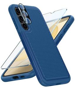 lot 38274 image: FNTCASE for Samsung Galaxy S24 Case Dual Layer Heavy Duty Cell Phone Protective Cover Shockproof Rugged with Non-Slip Textured - Military Drop Protection Bumper Tough - 2024, 6.2inch