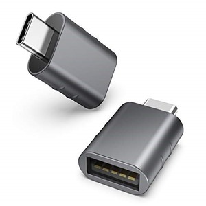 lot 38296 image: Syntech USB C to USB Adapter Pack of 2 USB C Male to USB 3.0 Female Adapter Compatible with MacBook Pro Air 2024, iPad Pro, Samsung Notebook, Dell XPS,iPhone 15 and More Type C Devices,Space Grey