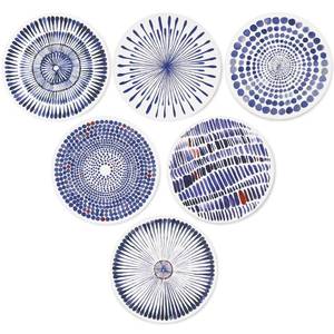 lot 38393 image: AD Set of 6 Coasters for Drinks Absorbing Round Ceramic Stone Coaster with Cork Base,Tabletop Protection Mat for Mugs and Cups,Office,Kitchen (Bloom Abstract)