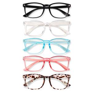 lot 38427 image: WINTOO Blue Light Blocking Glasses, Computer ReadingGamingTVPhones Glasses for Men Women,Anti Eyestrain UV Glare (5 Pair)