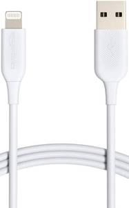 lot 38446 image: Amazon Basics USB-A to Lightning ABS Charger Cable, MFi Certified Charger for Apple iPhone 14 13 12 11 X Xs Pro, Pro Max, Plus, iPad, 6 Foot, White