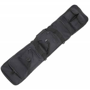 lot 38466 image: Sutekus 47 Inch Double Gun Bag Rifle Case Outdoor Tactical Gun Case Integrated Pistol and Magazine Storage Backpack 120CM
