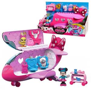 lot 38468 image: Disney Junior Minnie Mouse Bow-Liner Jet Toy Figures and Playset, Officially Licensed Kids Toys for Ages 3 Up by Just Play