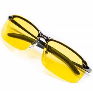 lot 38525 image: Night Driving Glasses Anti Glare Polarized With Stylish Case - Night Vision Tac Glasses - for Driving - Nighttime Glasses