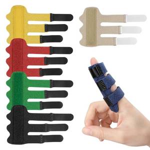 lot 38529 image: Offtrte Finger Splint 6 PCS 2023 Upgraded 3 Straps Trigger Finger Brace Support for Arthritis Broken Finger Protection Pain Relief Straighten (Multicolor(6 Pcs))