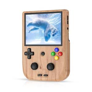 lot 38530 image: RG405V Video Handheld Game Console 4�� IPS Touch Screen Android 12 T618 5500mAh Battery Portable Retro Player 5G WiFi Bluetooth Automatically Heat Dissipation 128G 3154 Games (RG405V-Wood Grain)