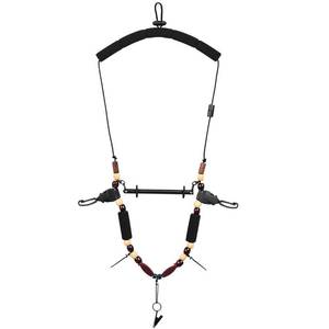 lot 38555 image: SF Fly Fishing Lanyard Around Neck Unloaded Necklace Black Adjustable Tool Holder with Foam Neck Strap Horizontal Tippet Bar Quick Release for Fishing Accessories(Only Lanyard)