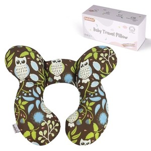 lot 38580 image: KAKIBLIN Baby Neck Pillow, Upgraded Baby Support Pillow,Baby Neck Support Pillow for Carseat, Newborn Neck Support for Car Seat,Pushchair,Travel(Owl)