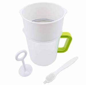 lot 38613 image: Multiple Usage Food Strainer, Nut Milk Bag Replacement, Yogurt Strainer, Food Grade Polycarbonate And Stainless Steel Mesh BPA-Free, Nut MilkSoy MilkJuiceTea Filter
