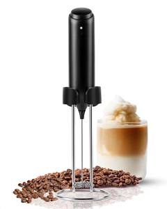 lot 38649 image: Flendy Rechargeable Milk Frother Handheld, Coffee Frother Handheld Rechargeable with USB C Integrated Charging Stand, Electric Drink Mixer Handheld, Mini Electric Whisk Frother for Coffee, Matcha, etc