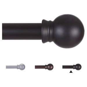 lot 38655 image: Thestoa Curtain Rods for Windows 48 to 84-92 inch, 58 Matte Black Curtain Rods, Stainless Steel Small Curtain Rods for Bedroom, Living Room,Kitchen,Farmhouse, Outdoor Curtain rod Black