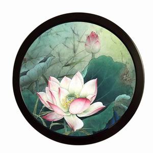 lot 38684 image: TTSITG Creative Round Wall Tabletop Picture Frames, 5678 Wooden Hanging Picture Holder Wall Collage Picture Frames for Family Pictures Wall Decor (7inch)