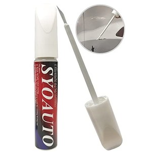 lot 38696 image: SYOAUTO Pearl White Touch Up Paint for Tesla Model Y 3 X S Pearl White Car Paint Auto Touch Up Paint Pen Scratch Repair Automotive Touchup Paint Pen Car Touch Up Paint 0.4 oz (Pearl White)