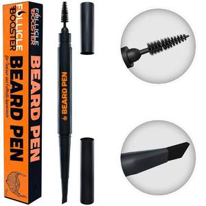 lot 38700 image: Beard Pen Filler for Men - Barber Styling Grooming Pencil - Waterproof Proof, Sweat Proof, Long Lasting Solution with Natural Finish - Cover Beard and Scalp Patches in Seconds - Black 2 Pack