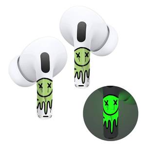 lot 38713 image: ROCKMAX for AirPods Pro Skin, Custom Accessories for AirPods Pro 2nd Generation as Boys and Girls Gift, Smiley Face Sticker Wraps for Earbuds Pro 2 Case Cover, Glowing Decor with Cleaning Kits