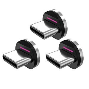 lot 38716 image: Statik 360 Pro Magnetic Connectors Tips for Fast Charging - Only Compatible with Statik360 Pro Magnet Phone Charger Cable - 3-Pack Includes Type USB C Magnetic Adapter - Compatible with USB C Devices