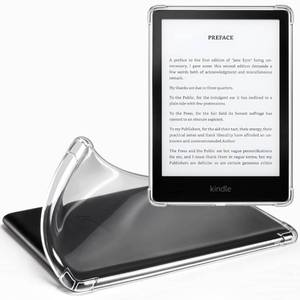 lot 38746 image: CoBak Clear Case for All-New Kindle Paperwhite 11th Gen 2021 & Signature Edition(6.8) - Lightweight, Scratch-Proof Silicone Back Cover, Clear