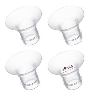 lot 38760 image: Momcozy Flange Insert 19mm Compatible with 24mm FlangeShield of Most Pumps, Insert for Breast Pump Replacement Accessories, 4PCS 19mm