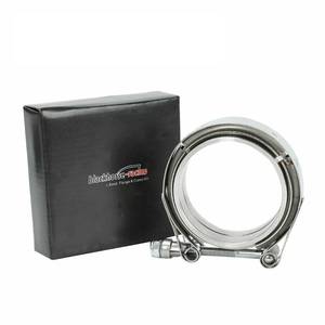 lot 38766 image: 3 Inch V Band Clamp with Male Female Flange 304 Stainless Steel,V-Band Flange Kit