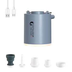lot 38770 image: FLEXTAILGEAR Tiny Pump X Portable Air Pump Camping Light Ultra-Mini Air Pump with 1300mAh Battery USB Rechargeable for Sleeping Pads Pool Floats Air Bed Air Mattress Swimming Ring