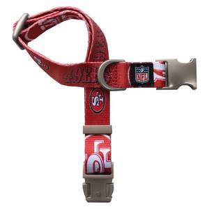 lot 38777 image: Littlearth Unisex-Adult NFL San Francisco 49ers Premium Pet Collar, Team Color, Medium