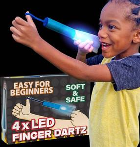 lot 38806 image: Light Up Toys Rocket Slingshot for Kids Flash LED Rocket Launcher Toys - Foam Finger Rockets Toy - Kids Rocket Party Favors - Cool Space Rocket Toy for Boys & Girls - Outdoor Toys for Kids Ages 4-9