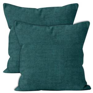 lot 38813 image: GREY Encasa Homes Chenille Throw Pillow Covers 2pcs Set - Solid Light Grey- 20 x 20 inch  50 x 50 cm Textured Solid Colour, Soft & Smooth, Square Accent Decorative Cushion for Couch, Sofa, Chair & Bed