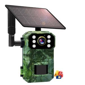 lot 38824 image: UNXAI 4G LTE Cellular Trail Cameras Include SIM Card,Solar Game Camera Wireless 2.5k Live Feed &0.1s Trigger Time,Night Vision, Motion Detection, 120°Wide Angle, IP66 Waterproof