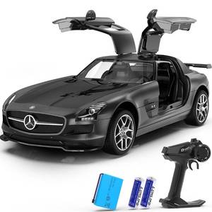 lot 38831 image: AEROQUEST Remote Control Car, 114 Scale Mercedes Benz Rc Cars Officially Licensed 15Kmh Fast Toy Car 7.4V 500mAh with Led Light 2.4Ghz Drift Car for Adults Boys Girls Birthday, Black