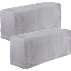 lot 38871 image: Garneck 2Pcs Stretch Fabric Armrest Covers Anti-Slip Spandex Recliner Armchair Couch Armrest Protector Furniture Protector Armchair Slipcovers Grey