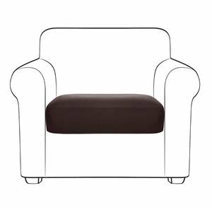 lot 38890 image: Yates Home PU Leather Couch Sofa Cushion Slipcover Water-Proof Elastic Chair RV Seat Covers Loveseat Sofa Furniture Protector Slip Cover for Settee Seater Replacement in Living Room - Chair, Chocolate