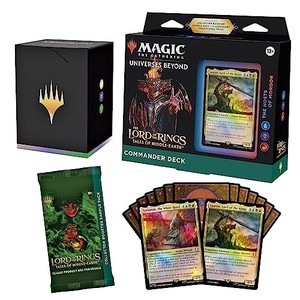 lot 38900 image: Magic The Gathering The Lord of The Rings Tales of Middle-Earth Commander Deck 4  Collector Booster Sample Pack