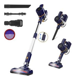 lot 38923 image: POWEART Cordless Vacuum Cleaner, Vacuum Cleaner with LED Floor Brush, 6-in-1 Multifunction Lightweight Quiet Vacuum Cleaner for Home Pet Hair
