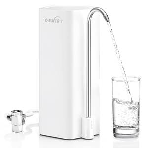 lot 39049 image: OEMIRY Countertop Water Filtration System, NSFANSI 42&372 Certified, 8000 Gallons Alkaline Water Filter, Reduces 99.99% Lead, Chlorine, Heavy Metals, Bad Taste & Odor OM-CF04(1 Filter Included)