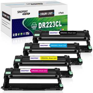 lot 39056 image: SINOPRINT DR223DR223CL Imaging Drum Unit High Yield Compatible with Brother HL-L3210CW L3230CDW L3270CDW L3290CDW MFC-L3710CW L3750CDW L3770CDW Printer (4 Pack-1 Black 1 Cyan 1 Magenta 1 Yellow)