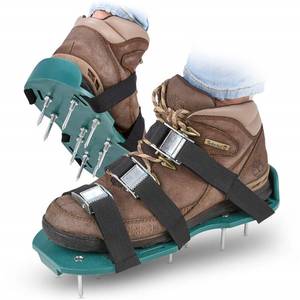 lot 39091 image: Abco Tech Lawn Aerator Shoes for Grass, Aerating Lawn Soil - 3 Adjustable Straps & Heavy Duty Metal Buckles, Yard Aerator Tool, Aerating Shoes for Lawn Care, Aeration Shoes, Grass Aerator for Lawn
