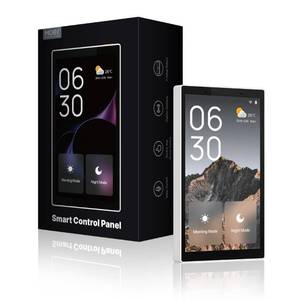 lot 39097 image: MOES Smart Home Touchscreen Control(1-Switch Panel), In-wall Smart Panel with Alexa Built-in, Compatible with Smart Life devices, Manage and Control Home Devices and Scenes with Touch and Voice