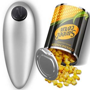 lot 39120 image: No Sharp Edges Electric Can Opener Automatic Opens Most of Cans,One Touch Switch with Ergonomic Design,Electric for Kitchen,Best Kitchen Gadget,Arthritis and Seniors