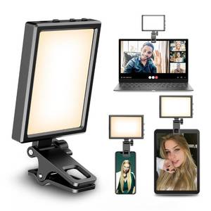 lot 39143 image: Selfie Light with Clip and Adapter for Phone and Camera-Ideal for TikTok, Selfie, Video Conference-Compatible with iPhone,Android,iPad,Laptop, Rechargeable LED Light for Photos and Videos