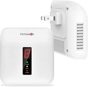 lot 39144 image: Techamor Y401 Natural Propane Gas Detector, Home Gas Alarm and Monitor, Leak Alarm for LNG, LPG, Methane, Coal Gas Detection in Kitchen, Home, Camper (1, White)