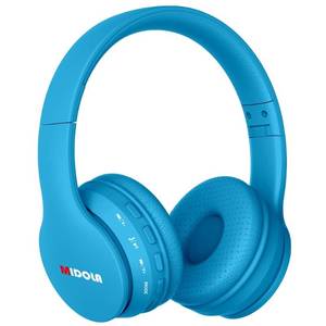 lot 39149 image: MIDOLA Headphones Bluetooth Wireless Kids Volume Limit 85dB 110dB Over Ear Foldable Noise Protection HeadsetWired Inline AUX Cord Mic for Children Boy Girl Travel School Phone Pad Tablet PC Blue