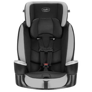 lot 39175 image: Evenflo Maestro Sport Harness Highback Booster Car Seat, 22 to 110 Lbs., Granite Gray, Polyester